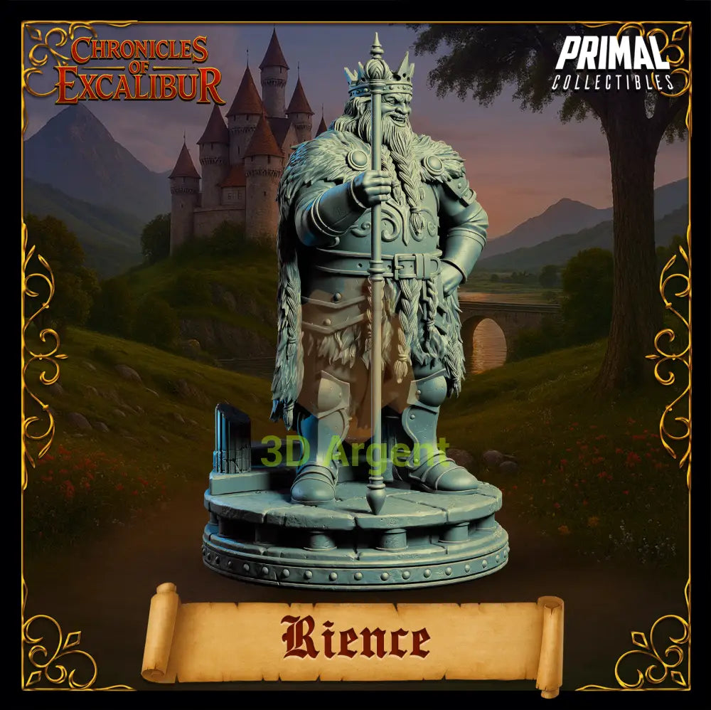 King Rience - Fantasy compatible D&D DragonLance Miniatures Primal