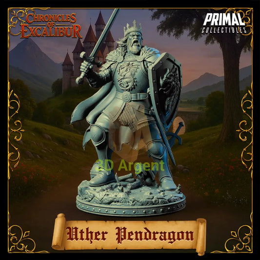 King Uther Pendragon - Fantasy compatible D&D DragonLance Miniatures Primal