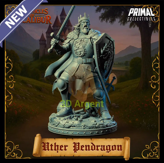 King Uther Pendragon - Fantasy compatible D&D DragonLance Miniatures Primal