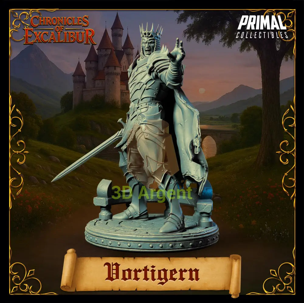 King Vortigern - Fantasy compatible D&D DragonLance Miniatures Primal