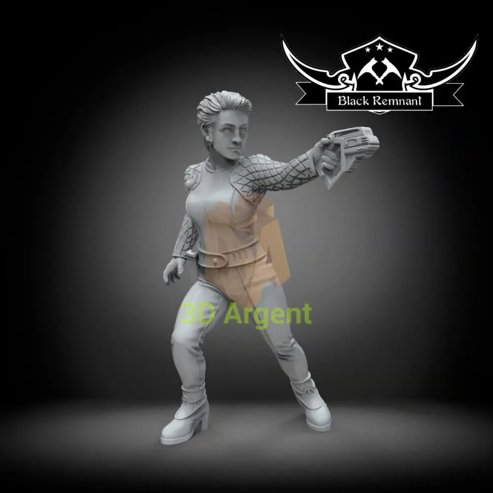 Kira Nerys – Star Trek – Black Remnant 3D Printed Resin Miniature Toys & Games:Wargames & Role-Playing:Star Wars