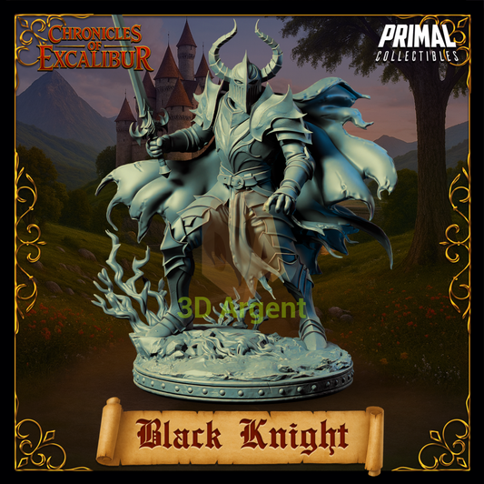 Knight - Black Knight - Fantasy compatible D&D DragonLance Miniatures Primal