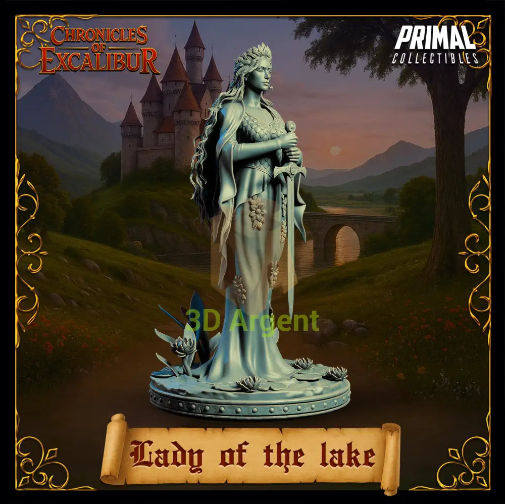 Knight - Lady of the Lake - Fantasy compatible D&D DragonLance Miniatures Primal