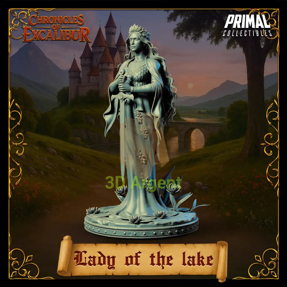 Knight - Lady of the Lake - Fantasy compatible D&D DragonLance Miniatures Primal