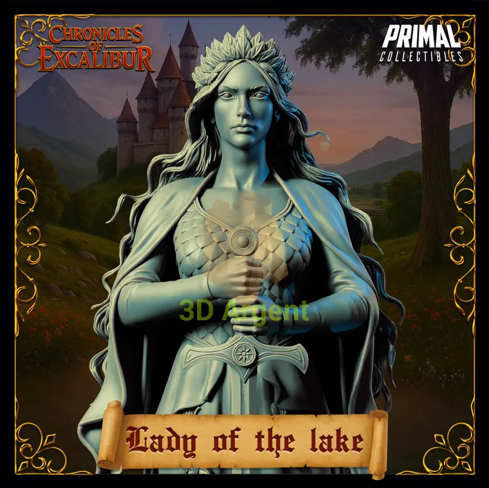 Knight - Lady of the Lake - Fantasy compatible D&D DragonLance Miniatures Primal