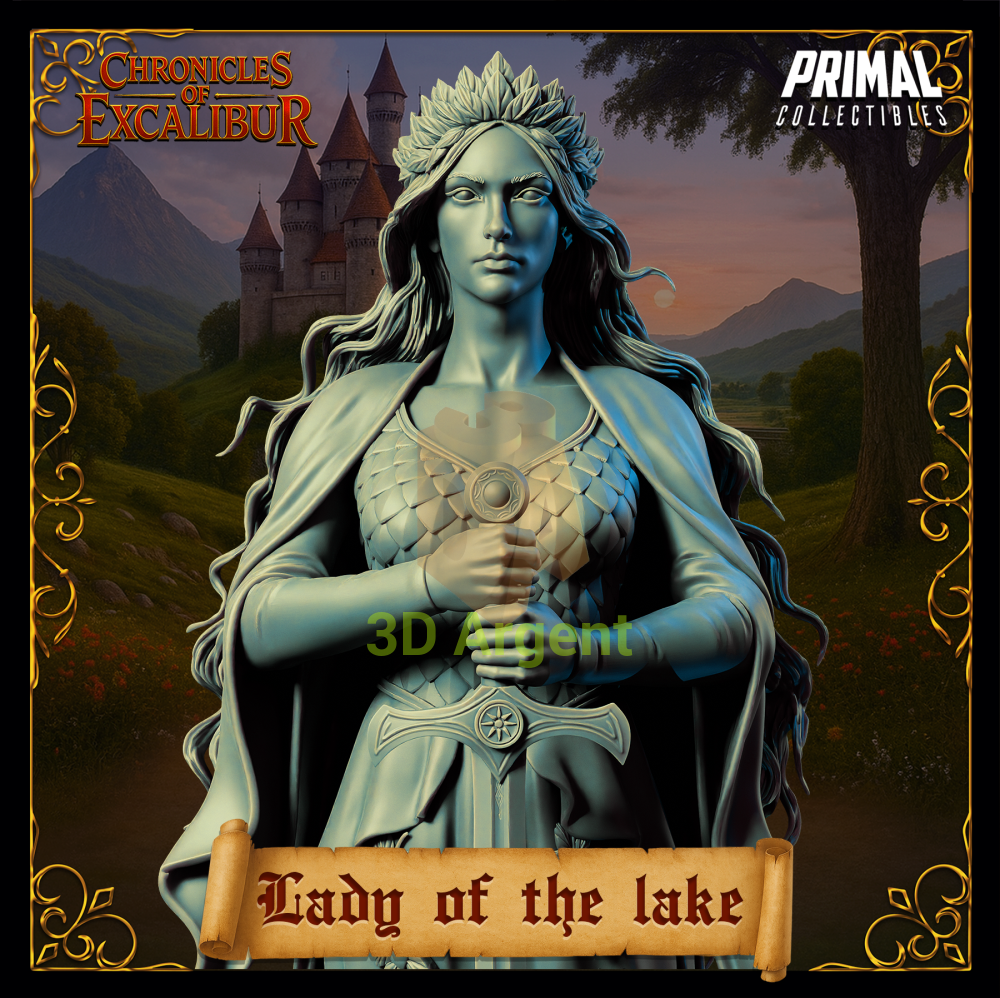 Knight - Lady of the Lake - Fantasy compatible D&D DragonLance Miniatures Primal