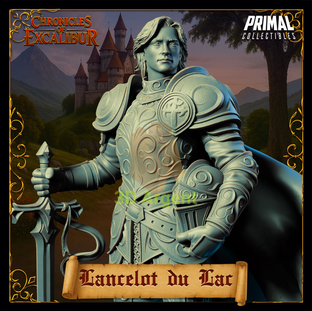 Knight - Lancelot du Lac - Fantasy compatible D&D DragonLance Miniatures Primal