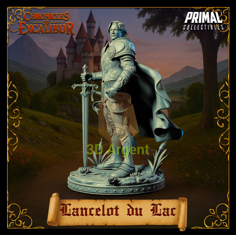 Knight - Lancelot du Lac - Fantasy compatible D&D DragonLance Miniatures Primal