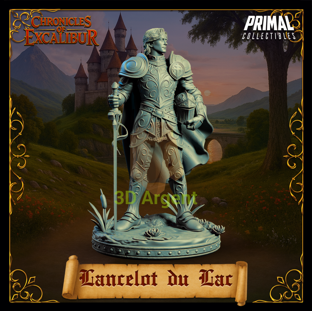 Knight - Lancelot du Lac - Fantasy compatible D&D DragonLance Miniatures Primal