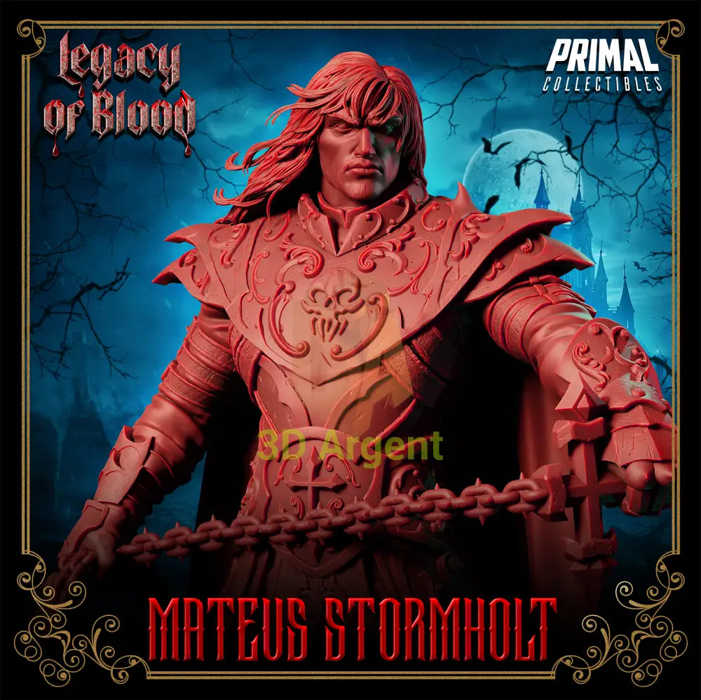 Knight - Mateus Stormholt Fantasy compatible D&D DragonLance Miniatures Primal Toys & Games:Wargames &