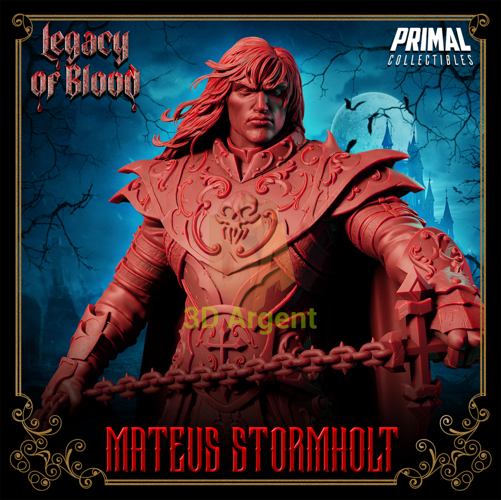 Knight - Mateus Stormholt Fantasy compatible D&D DragonLance Miniatures Primal Toys & Games:Wargames &