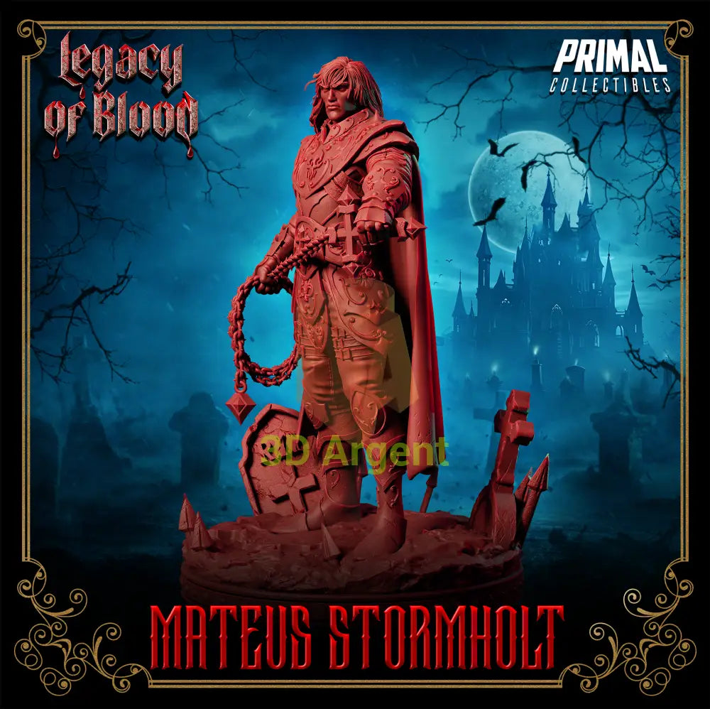Knight - Mateus Stormholt Fantasy compatible D&D DragonLance Miniatures Primal Toys & Games:Wargames &