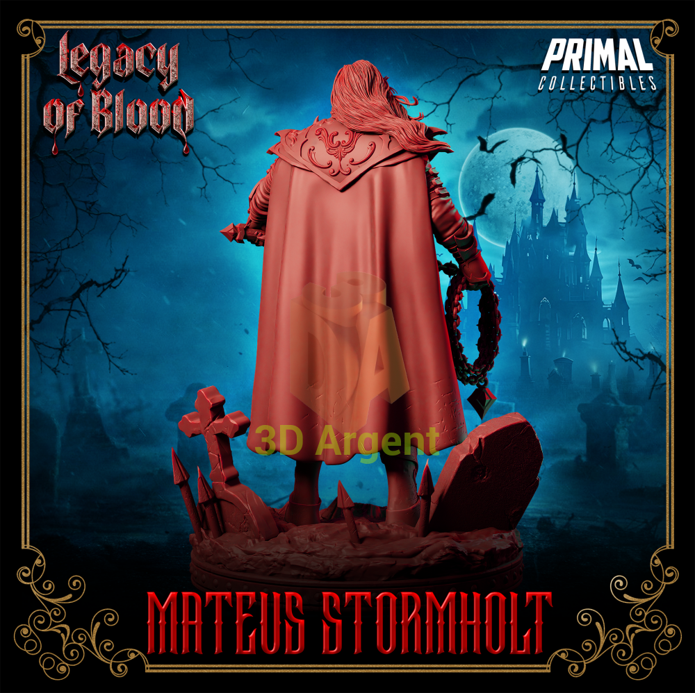 Knight - Mateus Stormholt Fantasy compatible D&D DragonLance Miniatures Primal Toys & Games:Wargames &