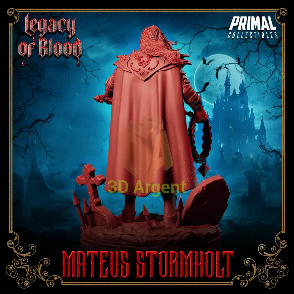 Knight - Mateus Stormholt Fantasy compatible D&D DragonLance Miniatures Primal Toys & Games:Wargames &