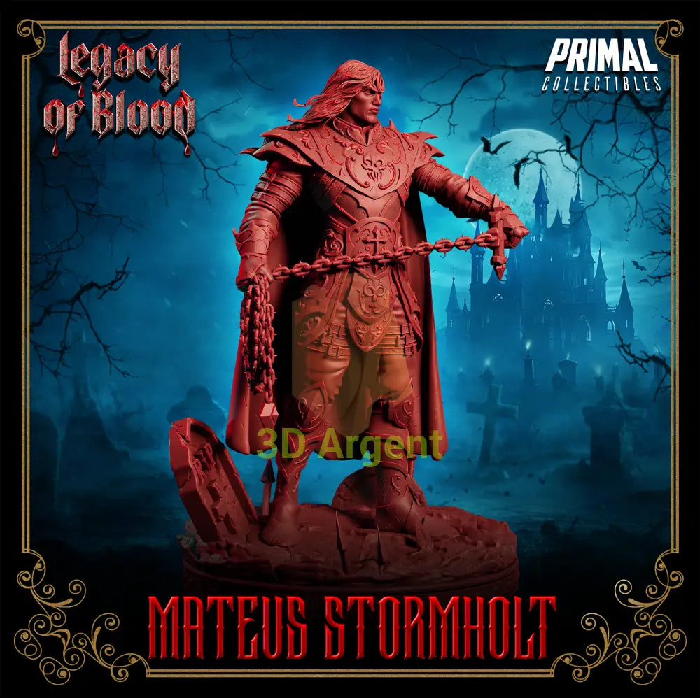 Knight - Mateus Stormholt Fantasy compatible D&D DragonLance Miniatures Primal Toys & Games:Wargames &