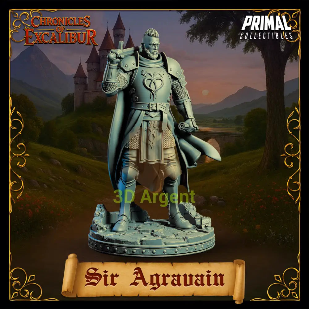 Knight - Sir Agravain - Fantasy compatible D&D DragonLance Miniatures Primal