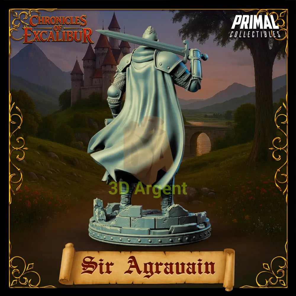 Knight - Sir Agravain - Fantasy compatible D&D DragonLance Miniatures Primal