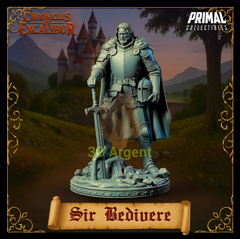Knight - Sir Bedivere - Fantasy compatible D&D DragonLance Miniatures Primal