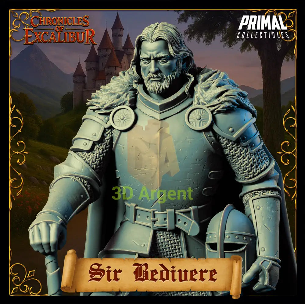 Knight - Sir Bedivere - Fantasy compatible D&D DragonLance Miniatures Primal