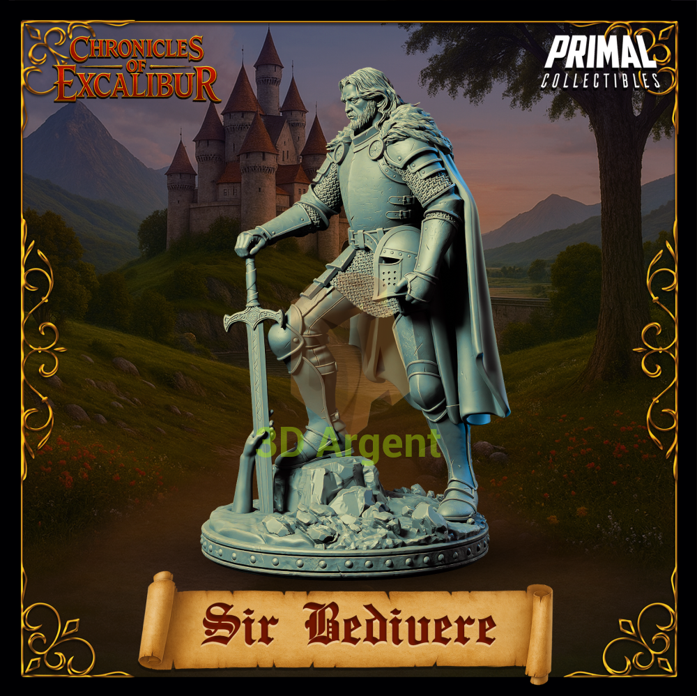 Knight - Sir Bedivere - Fantasy compatible D&D DragonLance Miniatures Primal