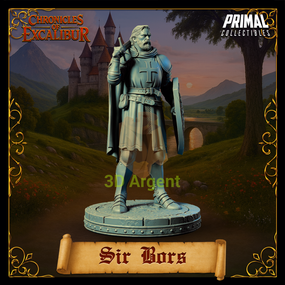 Knight - Sir Boris - Fantasy compatible D&D DragonLance Miniatures Primal