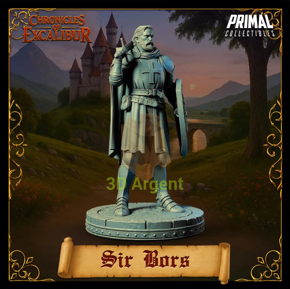 Knight - Sir Boris - Fantasy compatible D&D DragonLance Miniatures Primal