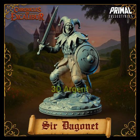 Knight - Sir Dagonet - Fantasy compatible D&D DragonLance Miniatures Primal