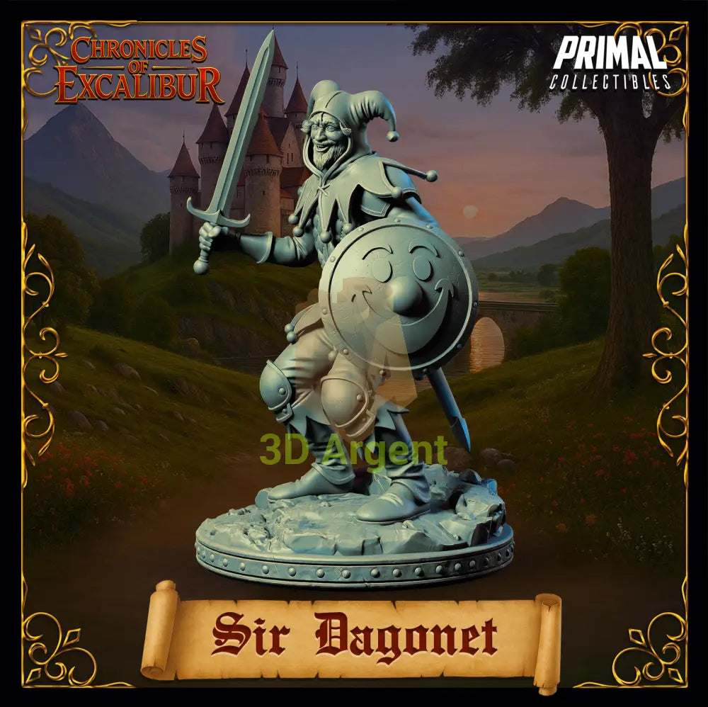 Knight - Sir Dagonet - Fantasy compatible D&D DragonLance Miniatures Primal