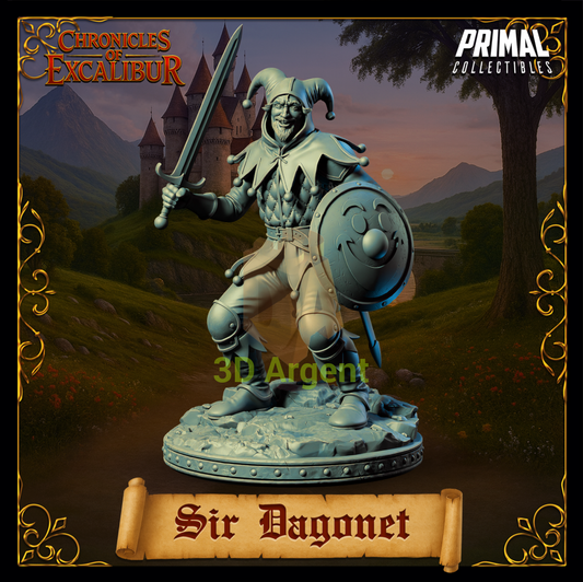 Knight - Sir Dagonet - Fantasy compatible D&D DragonLance Miniatures Primal