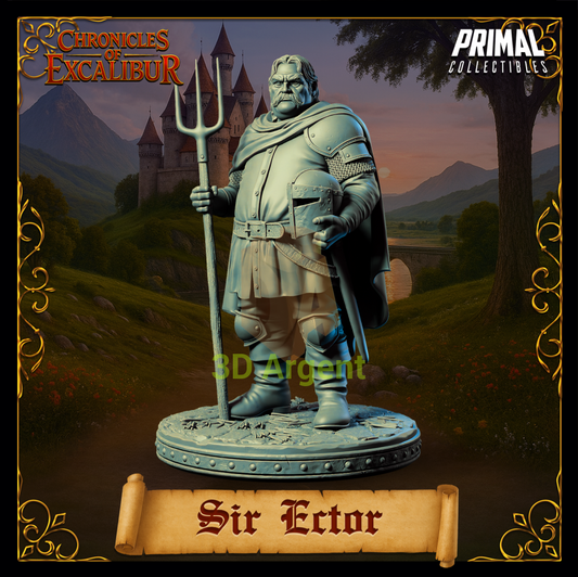 Knight - Sir Ector - Fantasy compatible D&D DragonLance Miniatures Primal