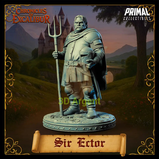 Knight - Sir Ector - Fantasy compatible D&D DragonLance Miniatures Primal