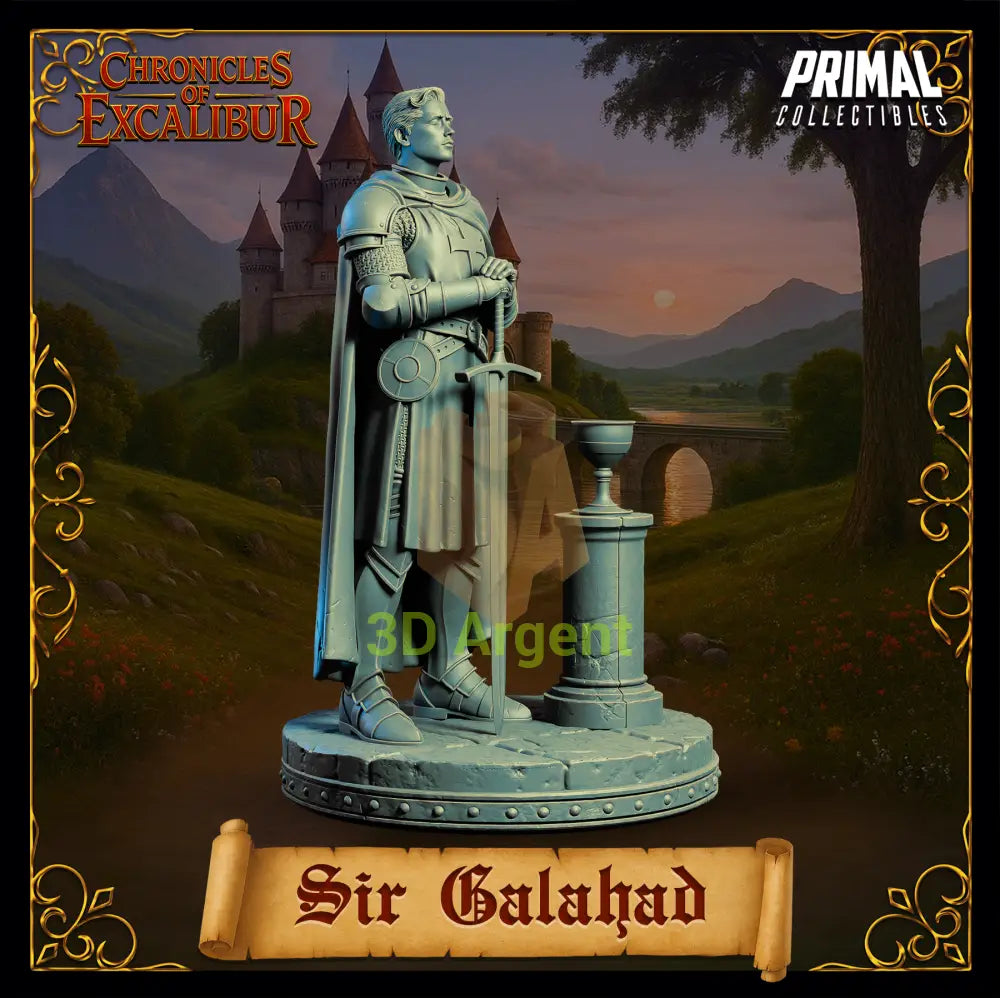 Knight - Sir Galahad - Fantasy compatible D&D DragonLance Miniatures Primal