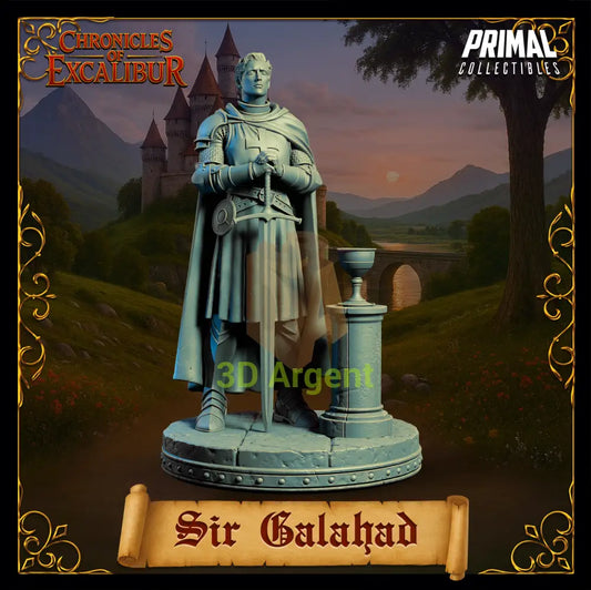 Knight - Sir Galahad - Fantasy compatible D&D DragonLance Miniatures Primal