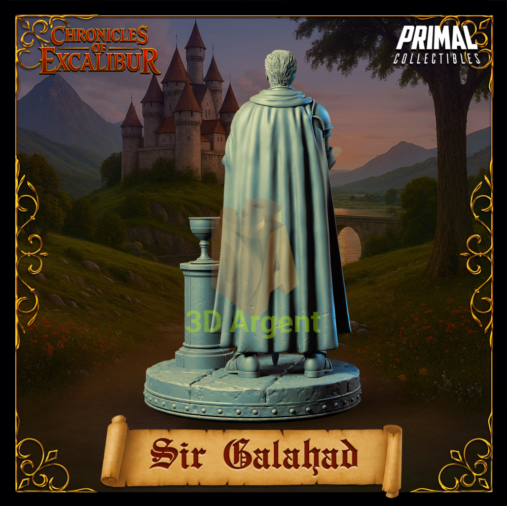 Knight - Sir Galahad - Fantasy compatible D&D DragonLance Miniatures Primal