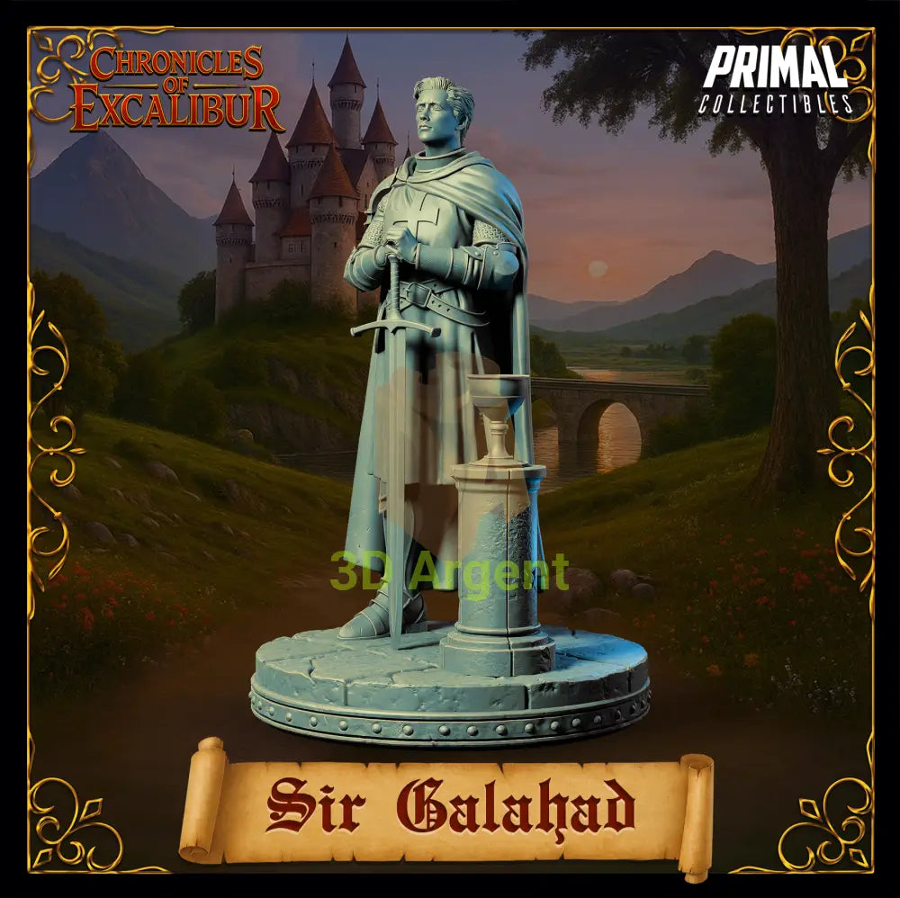 Knight - Sir Galahad - Fantasy compatible D&D DragonLance Miniatures Primal
