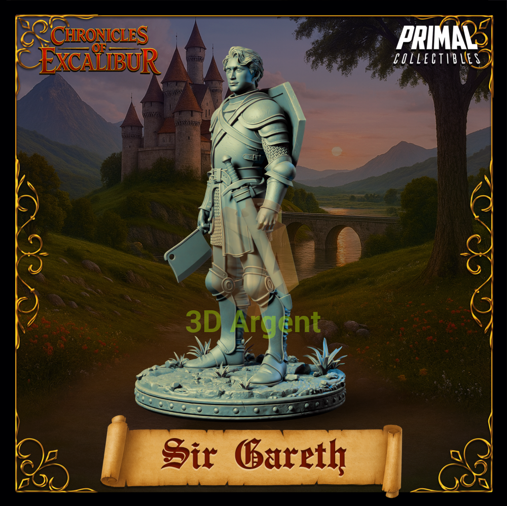 Knight - Sir Gareth - Fantasy compatible D&D DragonLance Miniatures Primal