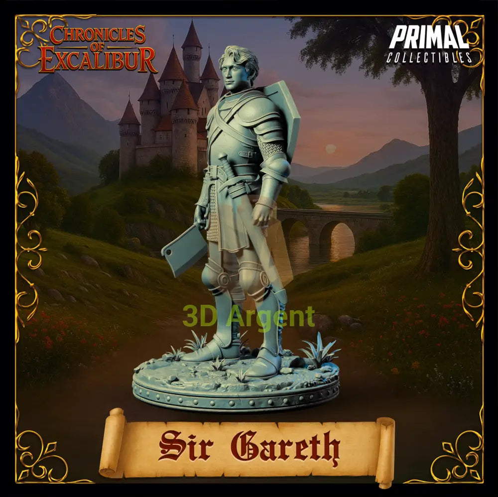 Knight - Sir Gareth - Fantasy compatible D&D DragonLance Miniatures Primal