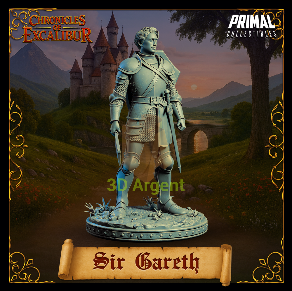 Knight - Sir Gareth - Fantasy compatible D&D DragonLance Miniatures Primal