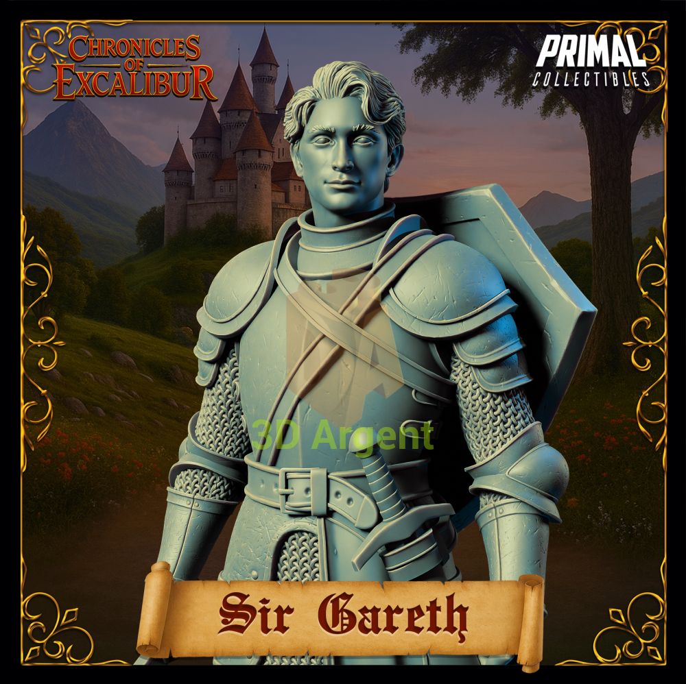 Knight - Sir Gareth - Fantasy compatible D&D DragonLance Miniatures Primal