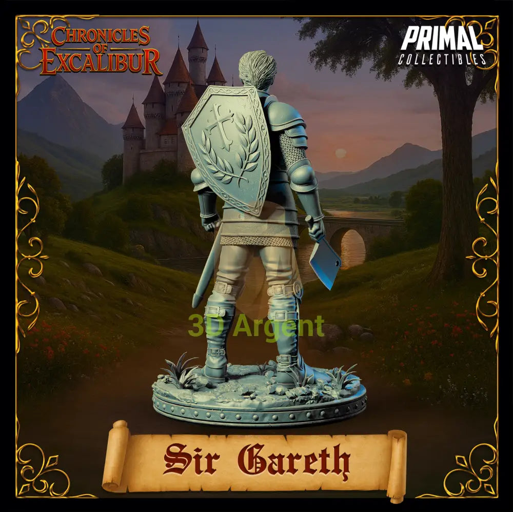 Knight - Sir Gareth - Fantasy compatible D&D DragonLance Miniatures Primal