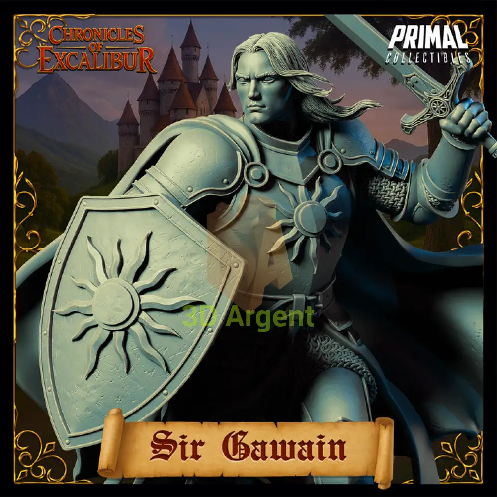 Knight - Sir Gawain - Fantasy compatible D&D DragonLance Miniatures Primal