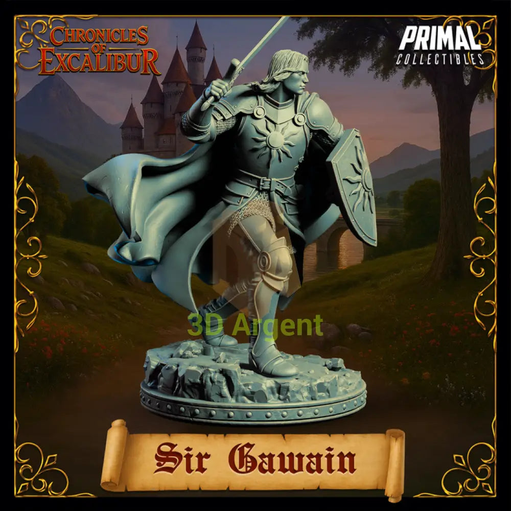 Knight - Sir Gawain - Fantasy compatible D&D DragonLance Miniatures Primal