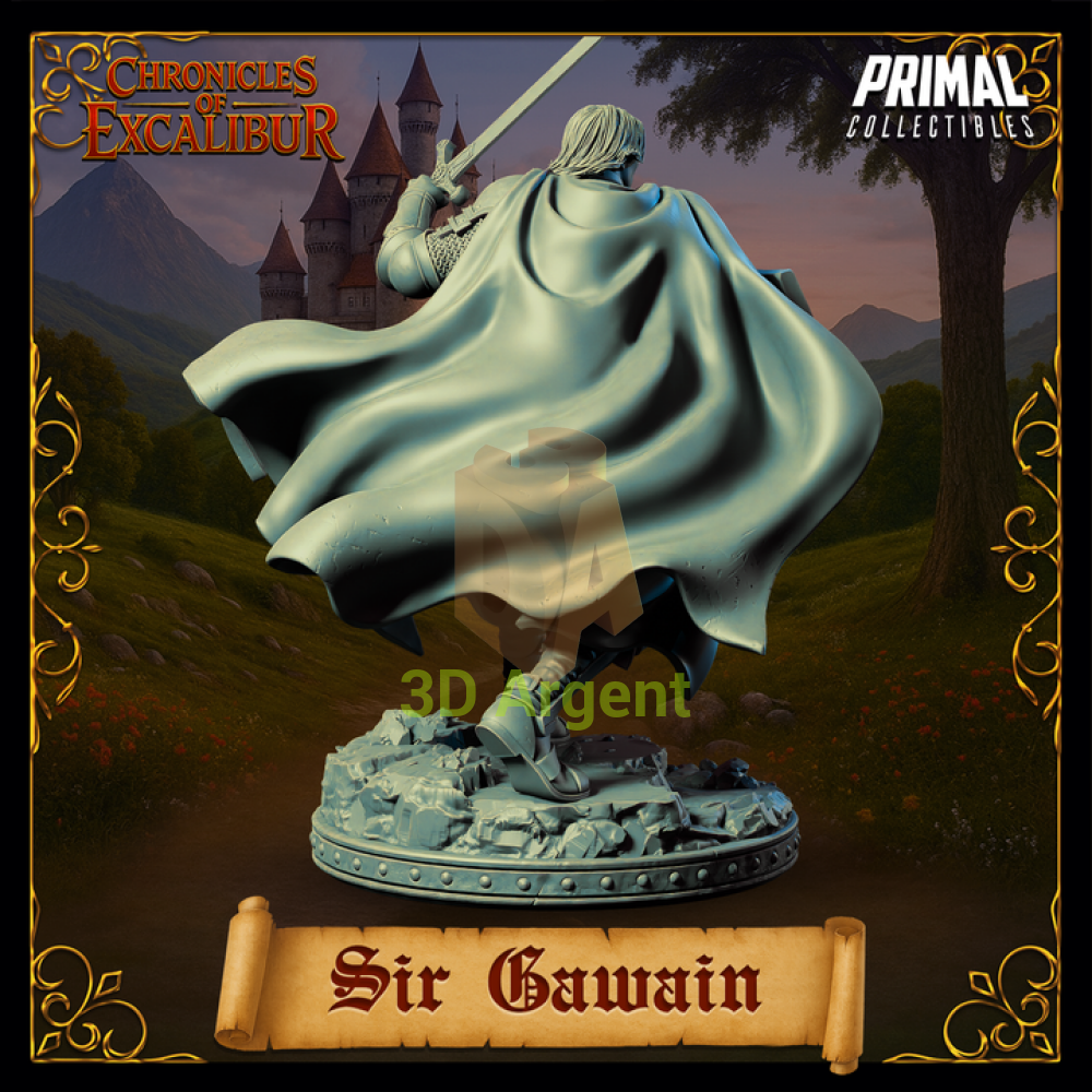 Knight - Sir Gawain - Fantasy compatible D&D DragonLance Miniatures Primal