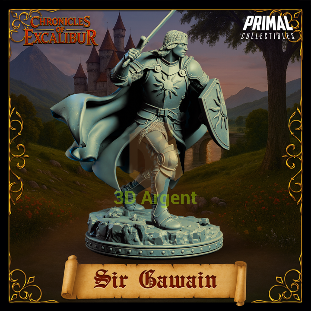 Knight - Sir Gawain - Fantasy compatible D&D DragonLance Miniatures Primal