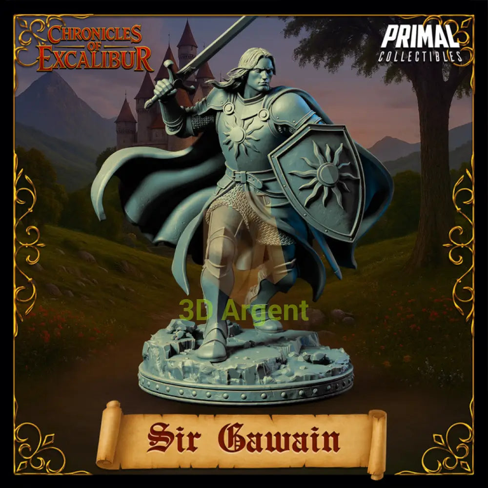 Knight - Sir Gawain - Fantasy compatible D&D DragonLance Miniatures Primal