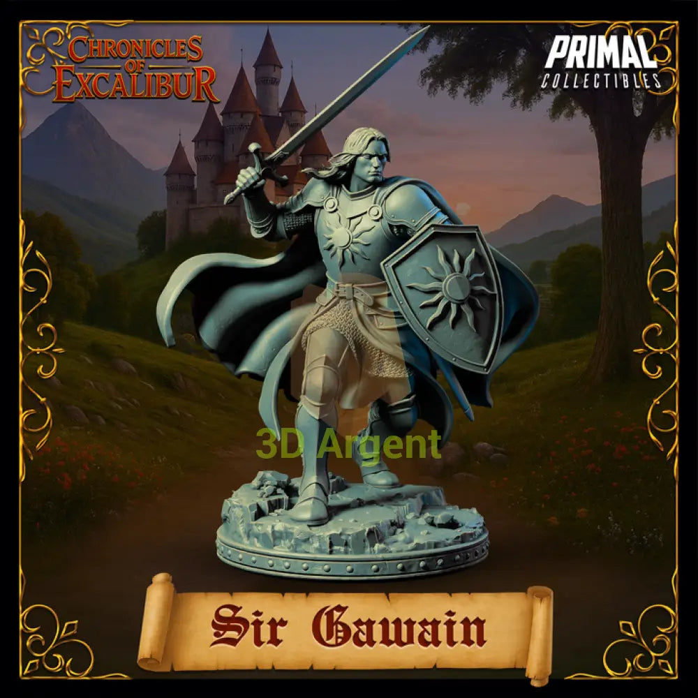 Knight - Sir Gawain - Fantasy compatible D&D DragonLance Miniatures Primal
