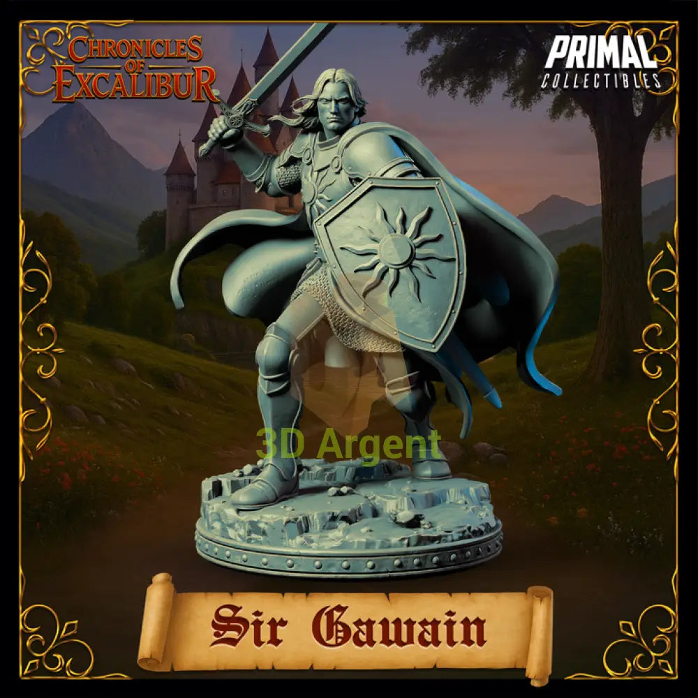 Knight - Sir Gawain - Fantasy compatible D&D DragonLance Miniatures Primal