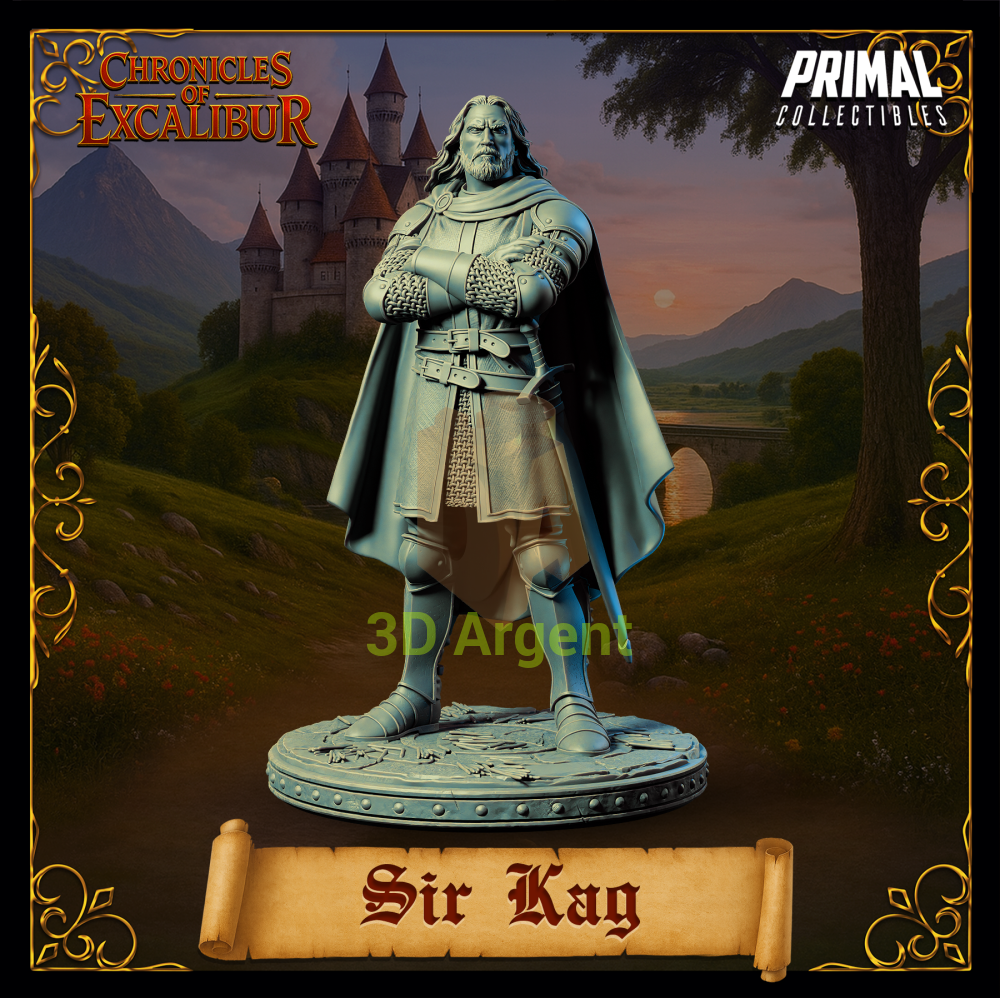 Knight - Sir Kay - Fantasy compatible D&D DragonLance Miniatures Primal