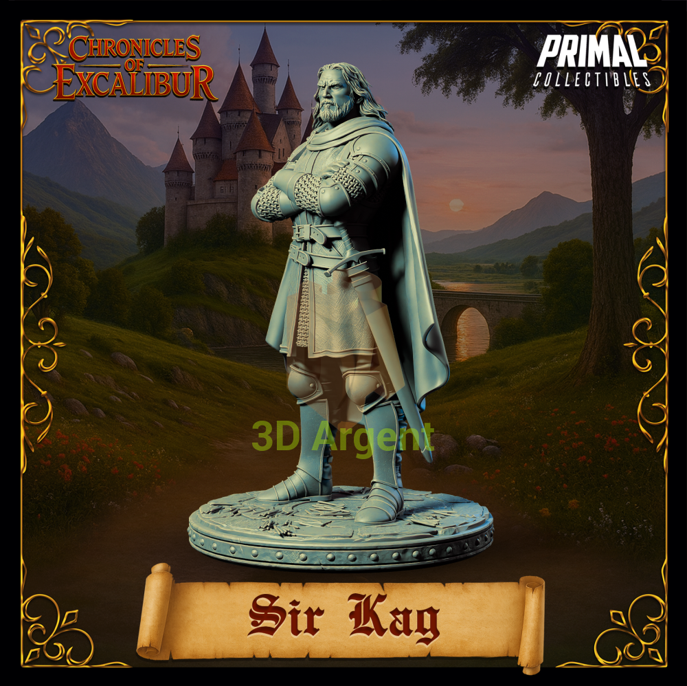 Knight - Sir Kay - Fantasy compatible D&D DragonLance Miniatures Primal