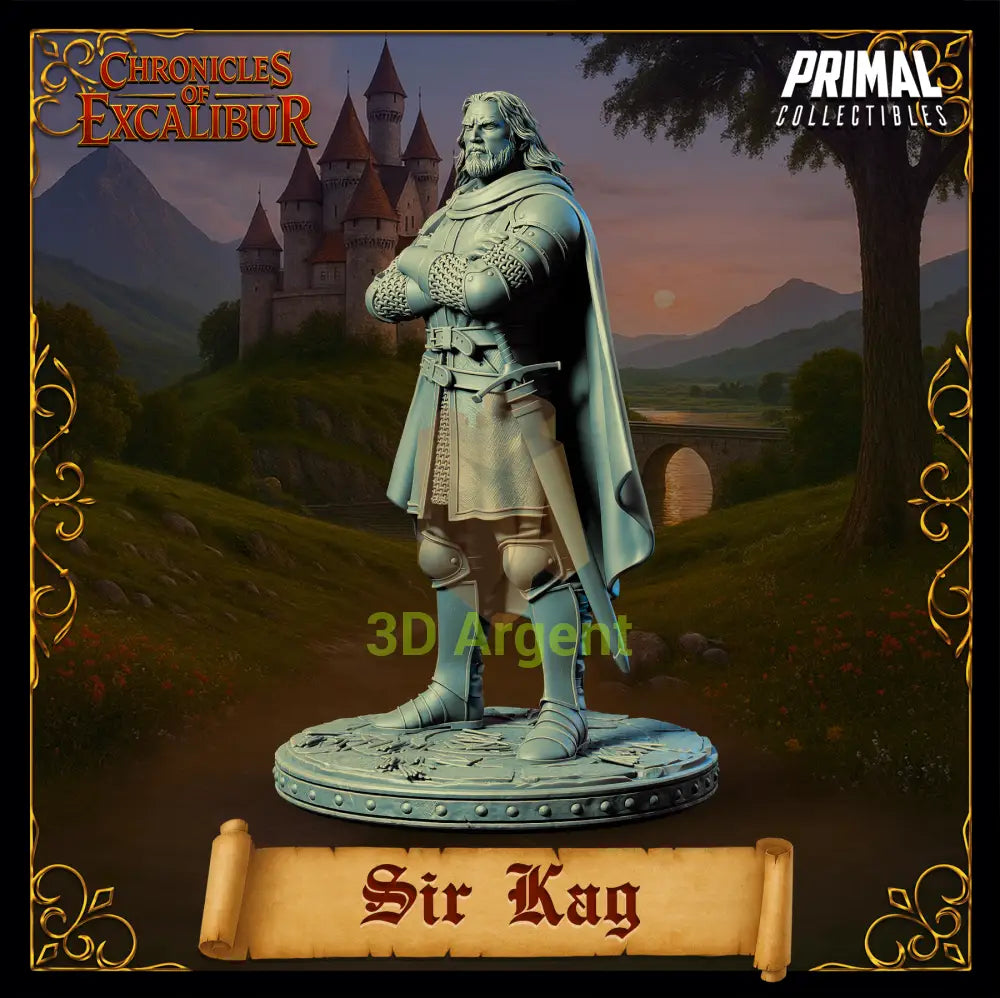 Knight - Sir Kay - Fantasy compatible D&D DragonLance Miniatures Primal